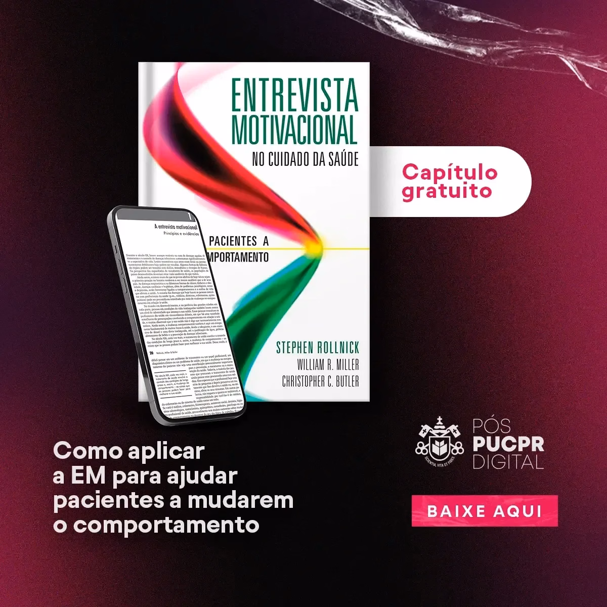 An advertisement for a book titled entrevista motivacional