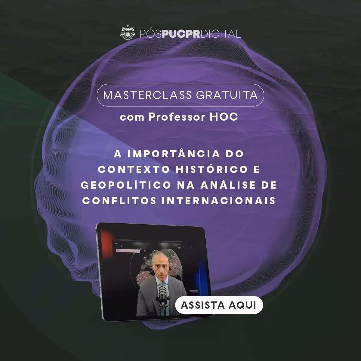 Masterclass announcement: Professor HOC discusses the importance of historical and geopolitical context in international conflicts.
