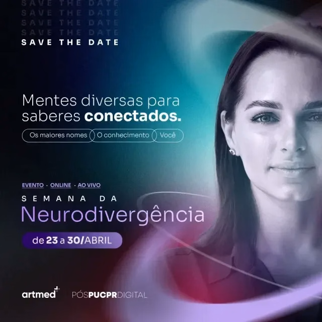 O rosto de uma mulher está em um cartaz que diz 