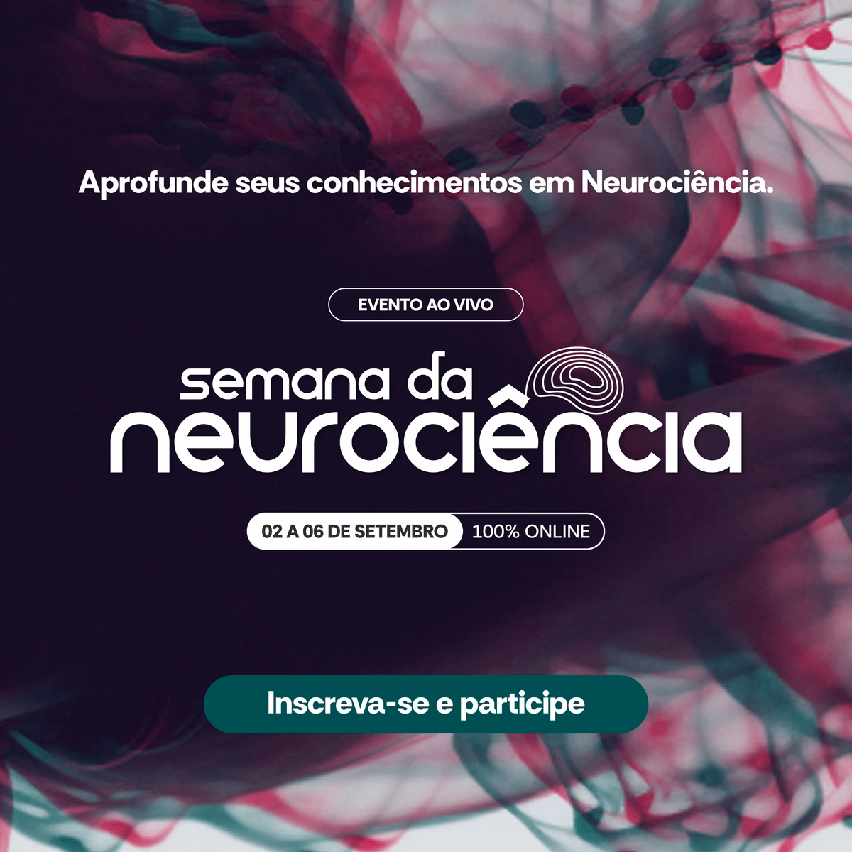 An advertisement for semana da neurociencia in portuguese