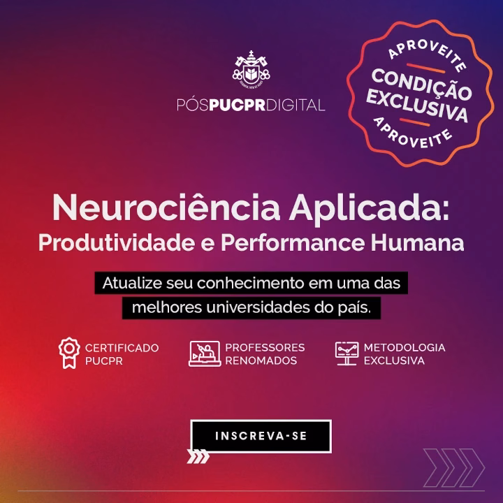 Um cartaz que diz neurociência aplicada